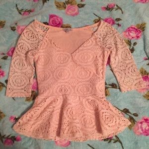 Charlotte Russe Peplum Top